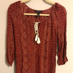 Forever 21 boho dress/ long shirt